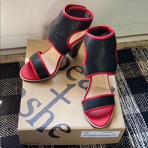 Black and Red sexy fun Strappy shoes